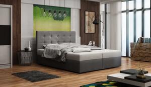 Čalouněná postel DELILAH 140x200, šedá