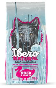 Cold Press Krmivo pro psy Dog Starter/Puppy, Duck&Turkey, 12 kg IBERO 1005913