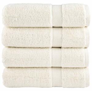 Premium ručníky SOLUND 4 ks krémové 50 x 100 cm 600 g/m² 137474