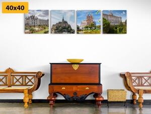 Set obrazů historické bohatství - 4x 40x40 cm