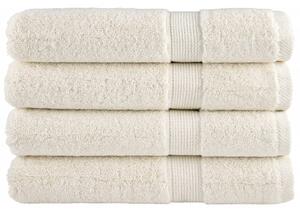 Premium ručníky SOLUND 4 ks krémové 80 x 200 cm 600 g/m² 137483