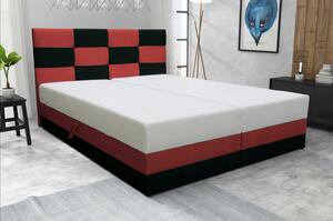 Designová postel MARLEN 160x200, červená + černá