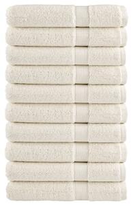 Premium ručníky SOLUND 10 ks krémové 80 x 200 cm 600 g/m² 137484