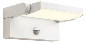 REDO 90586 FLIP venkovní nástěnné svítidlo se senzorem SMD LED 20W 2521/1800lm 3000K IP54 bílá