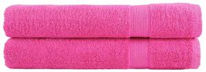 Premium ručníky SOLUND 2 ks růžové 100 x 200 cm 600 g/m² 137533