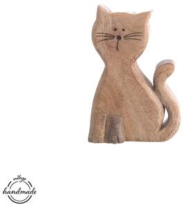 Kočka Micka 15 cm, mangové dřevo ORION 351857