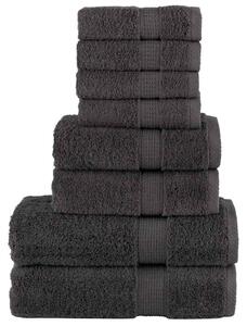 8dílná sada ručníků Premium SOLUND antracitová 600 g/m² 137537