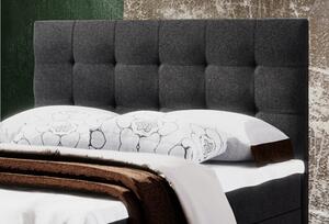 Moderní postel s úložným prostorem 140x200 STIG II - šedá