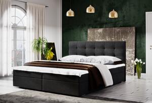 Moderní postel s úložným prostorem 140x200 STIG II - antracit