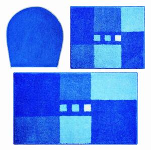 GRUND Koupelnová předložka MERKUR modrá Rozměr: víko,40x50 cm bez výřezu+50x80 cm