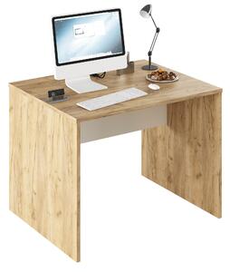 PC stůl, dub artisan/bílá, RIOMA TYP 12