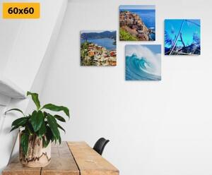 Set obrazů pro milovníky moře - 4x 40x40 cm
