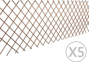 Vrbový trelážový plot 5 ks 180 x 90 cm 140395