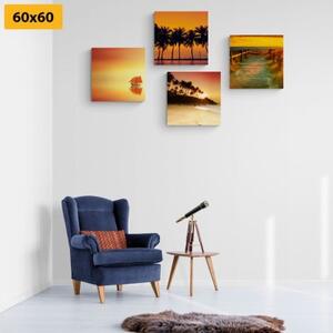 Set obrazů krása mořské krajiny - 4x 60x60 cm