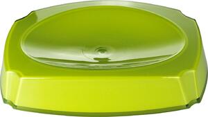 GRUND Miska na mýdlo NEON zelená 14,4x10,4x3 cm