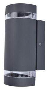 LUTEC 5604023118 FOCUS venkovní nástěnné svítidlo GU10 2x35W IP44 tmavě šedá se soumrakovým snímačem