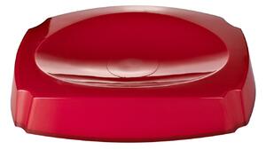 GRUND Miska na mýdlo NEON červená 14,4x10,4x3 cm