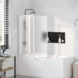 Sprchová a vanová zástěna 117 x 120 cm 3 panely skládací 140784