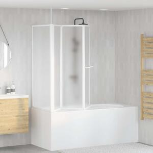 Sprchová a vanová zástěna tvar L 70x120x137cm 4 panely skládací 140787