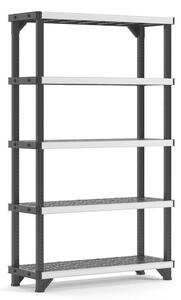 Fused Regál, 5 polic, plast/kov, černý KETER 260370​