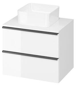 Cersanit - VIRGO závěsná skříňka pod umyvadlo s deskou 60cm, bílá-černá, S522-019
