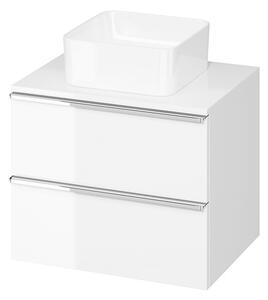 Cersanit - VIRGO závěsná skříňka pod umyvadlo s deskou 60cm, bílá-chrom, S522-040