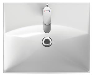 Koupelnová skříňka s umyvadlem CERSANIT - SET 822 LARA CITY 50 - OŘECH (S801-155-DSM)