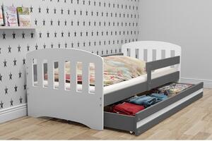 Dětská postel CLASSIC 160x80 cm Šedá