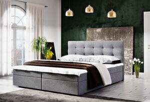 Moderní postel s úložným prostorem 160x200 STIG II - šedá