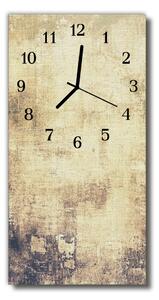 Skleněné hodiny vertikální Béžová plátno 30x60 cm