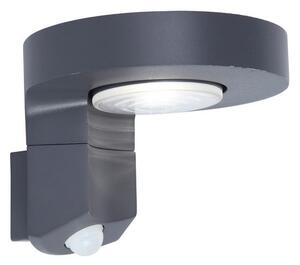 LUTEC 6906702335 DISO solární nástěnné LED svítidlo se senzorem 2W 4000K IP44 šedá
