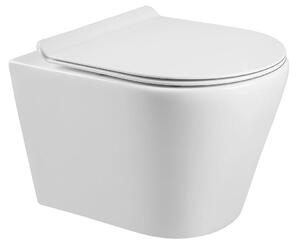 Mexen RICO Rimless, závěsná WC mísa se sedátkem + bidet, bílá, 30724000+35724800