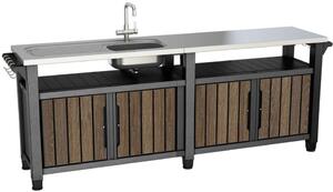 Unity Chef Grilovací stůl 415 l, walnut KETER 263920