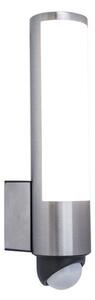 LUTEC 5267103001 LEDA nástěnné LED svítidlo 15,5W 3000K IP44 nerez se senzorem