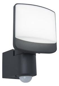 LUTEC 7625701345 SUNSHINE nástěnné LED svítidlo 12,5W 5000K IP44 tmavá šedá se senzorem