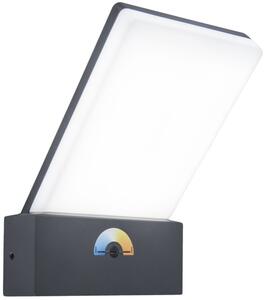 5289001118 LUTEC PANO venkovní nástěnné LED svítidlo 17,5W 1300lm 3000-5000K s integrovaným CCT switchem tmavě šedá IP54