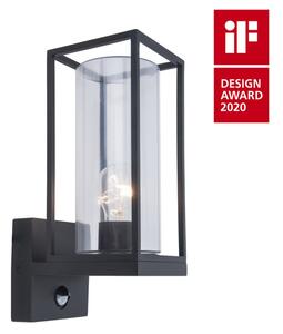 5288802012 LUTEC FLAIR venkovní nástěnné svítidlo E27 40W tmavě šedá s PIR senzorem IP44