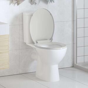 WC sedátko s pomalým sklápěním bílé oválné 141762