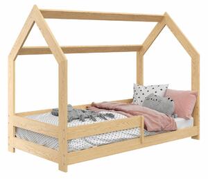Dětská postel Ourbaby Domek D5 160x80 cm přírodní borovice