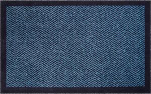 GRUND Rohožka do domácnosti HERRINGBONE modrá Rozměr: 90x150 cm