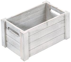 Úložný box 30,5 x 20,5 x 16 cm, topolová překližka, antická bílá KESPER 66451