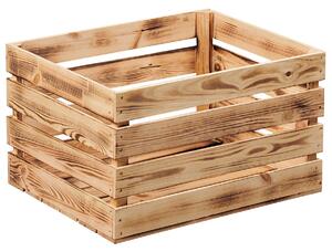Úložný stohovatelný box 47 x 36 x 28 cm, borovicové dřevo KESPER 69250