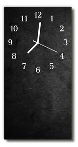 Skleněné hodiny vertikální Černá deska 30x60 cm