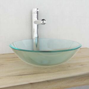 Umyvadlo z tvrzeného skla 42 cm matné 142230