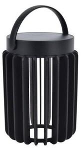 LUTEC 6933701330 KOZY solární stolní svítidlo LED V186mm 2,8W/300lm 4000K IP44, 1500mAh 3,7VDC Li-ion battery, černá matná