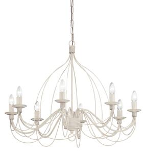 Závěsné svítidlo / Luster Ideal lux 005898 CORTE SP8 BIANCO ANTICO 8xE14 40W