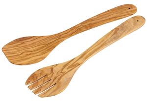 Příbor na salát 30 cm, olivové dřevo KESPER 83005