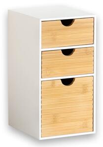 Organizér se 3 zásuvkami, bílý/přírodní KESPER 58964