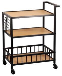 Servírovací vozík s 3 policemi, 60 x 38 x 79 cm KESPER 27860