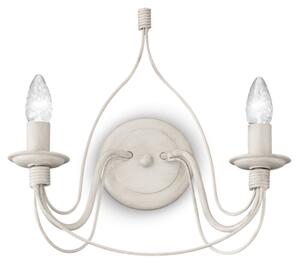 Nástěnné svítidlo Ideal lux 028460 CORTE AP2 BIANCO ANTICO 2xE14 40W